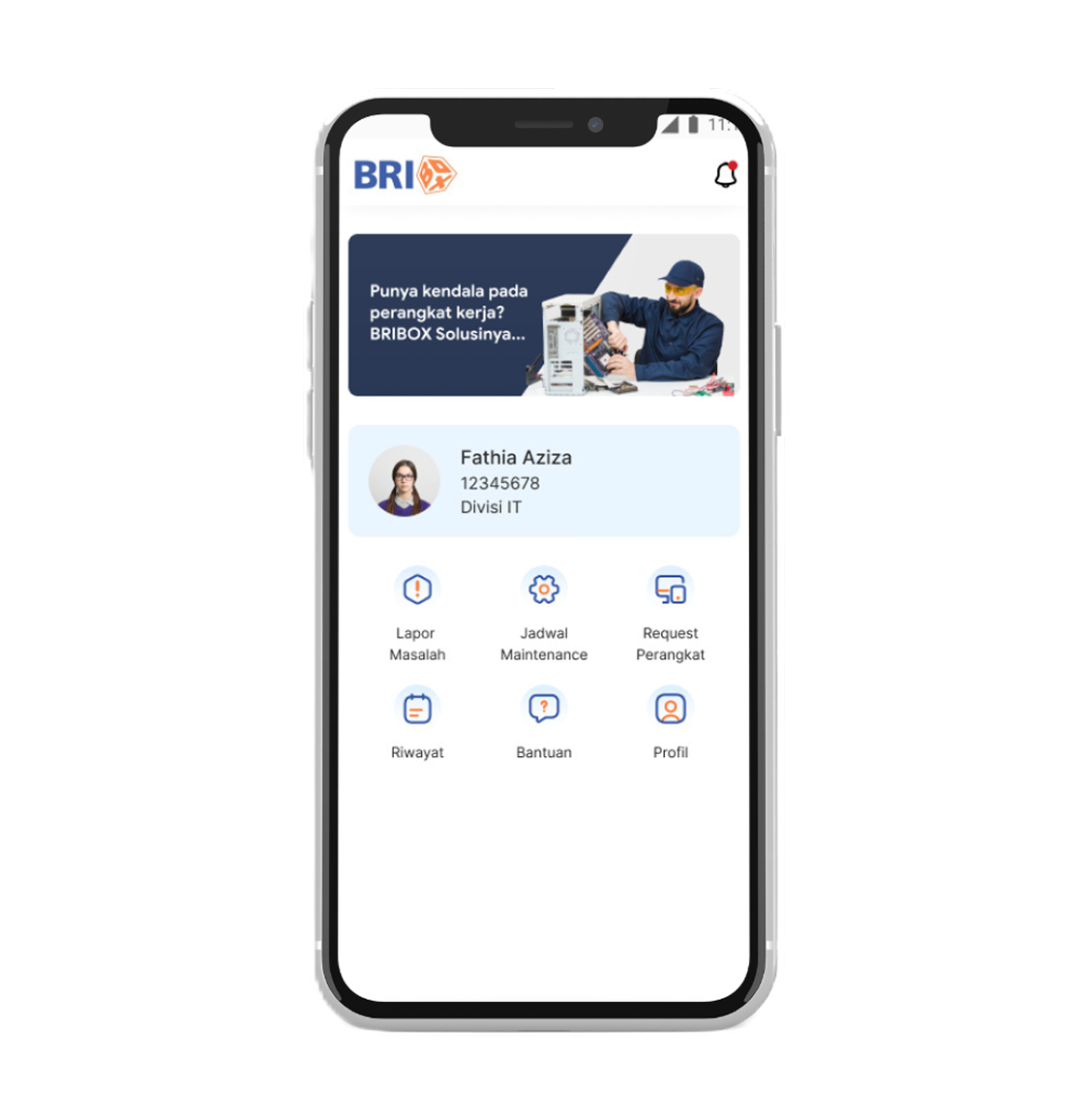 Aplikasi Mobile User BRIBox (Karyawan BRI)